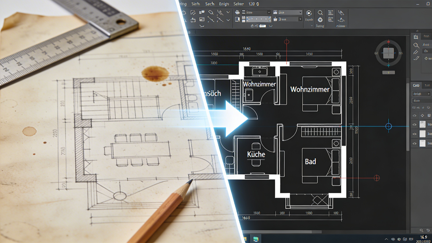 Grundriss digitalisieren: Schritt-für-Schritt Anleitung