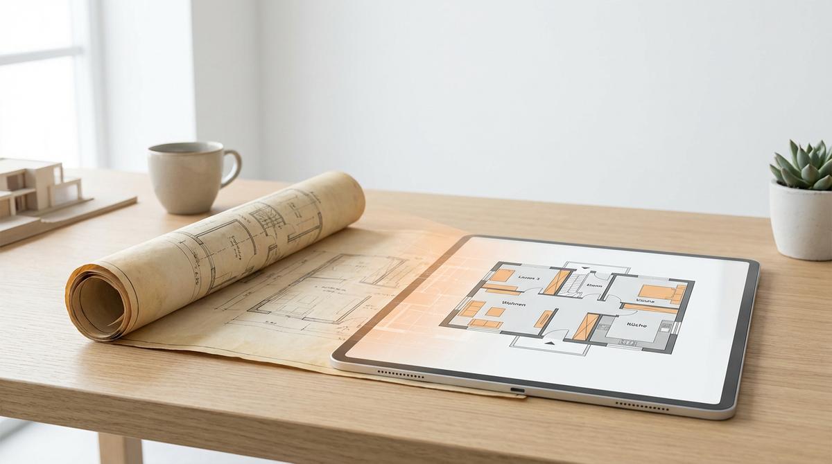 Grundriss digitalisieren: So machst du aus jedem Plan ein professionelles Bild