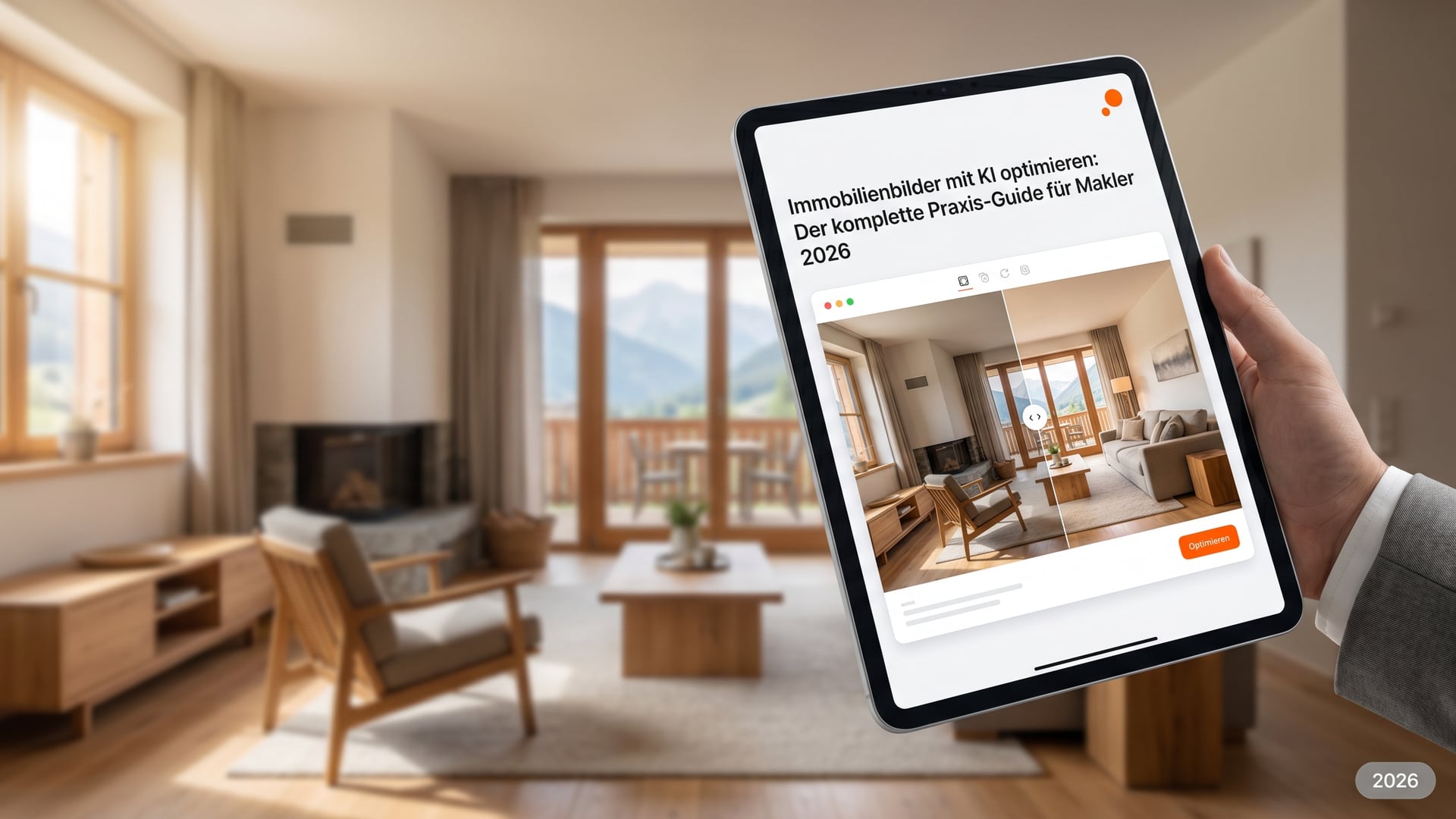 Immobilienbilder mit KI optimieren: Der komplette Praxis-Guide für Makler 2026